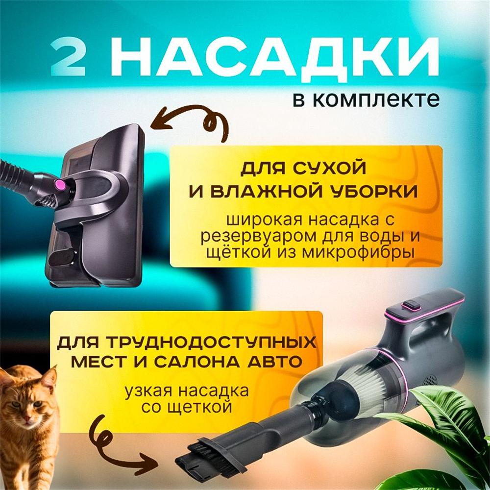 Вертикальный пылесос WHX ZB6, бытовой беспроводной пылесос