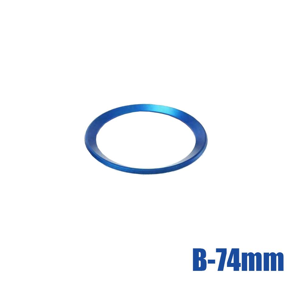 1 шт., автомобильный передний и задний логотип, окружающее кольцо 82 мм и 74 мм, красный/синий матовый хром, эмблема, капот для установки BMW, декор