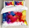 Rainbow Duvet Cover Set,Colorful Abstract Geometric Pattern with Triangle Polygon and Other Shapes Rainbow Bedding Set King Size