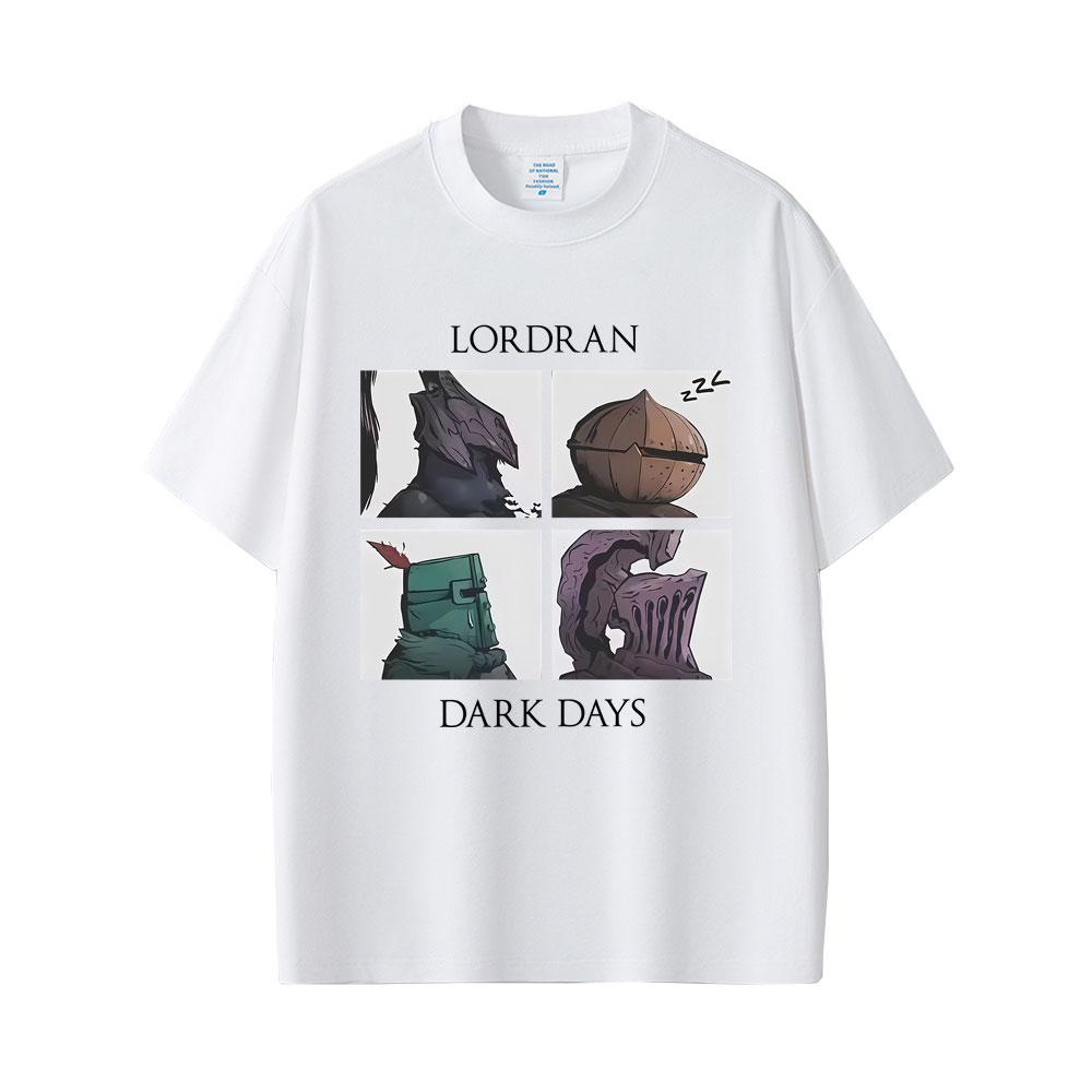 Игра Dark Souls Хвала Солнцу Лордран Темные Дни Графическая Футболка Мужская Винтажная Готическая Рок Футболка Мужская Хлопковая Футболка с Круглым Вырезом