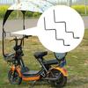2Pcs Motorcycle Windshield Film Bracket Scooter Umbrella Holder Mount Rain Cover Support for