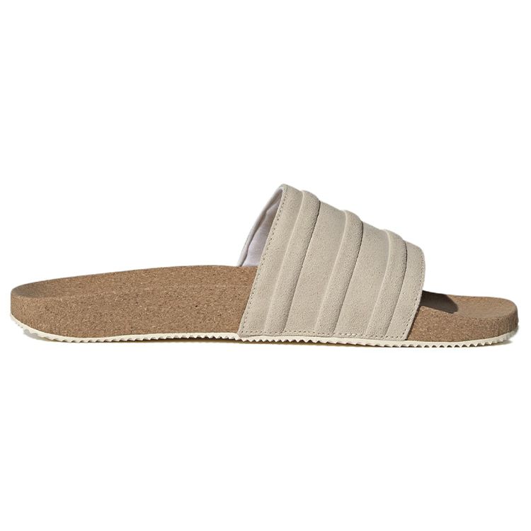 Adidas Adilette Premium Slides Cork Pack - Wonder White Unisex Sneakers Cream Blue ID2016