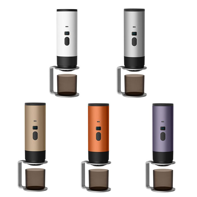 Портативная электрическая кофеварка 3-в-1, капсульная кофемолка, дорожная кофеварка с беспроводным подогревом для автомобиля, дома, кемпинга