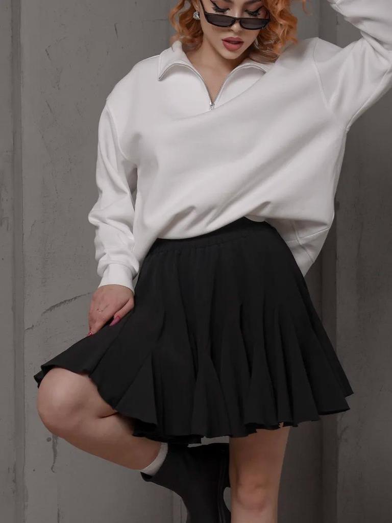 2025 Summer Y2K Ruffle Pleated Mini Skirt - Cross-Border European & American Trend