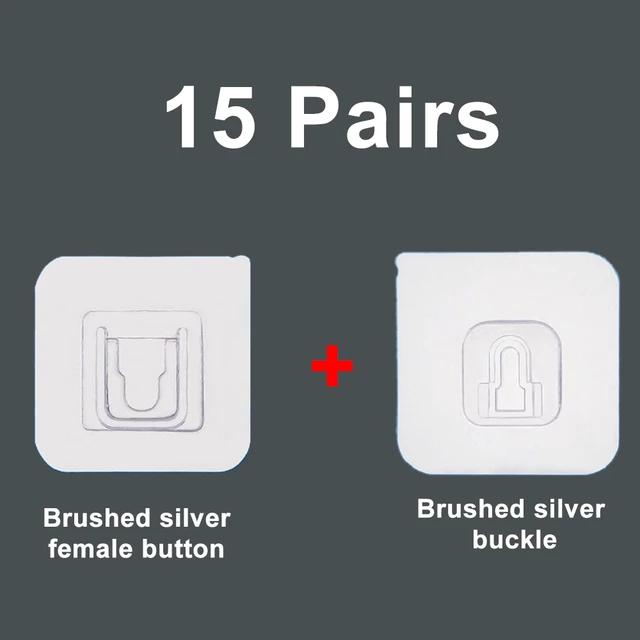 Новые 1/5/10/15 пар двухсторонних самоклеящихся настенных крючков, настенная вешалка, прозрачный присоска, крючок на присоске, двухсторонний, многоцелевой