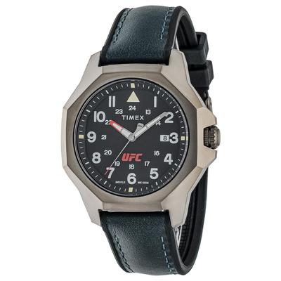 Часы UFC Reveal Blue Dial Quartz 100M Waterproof Mineral Glass 41mm TW2V85700 Black [TIMEX] Mens [Item]