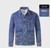 Men's Trendy Loose-Fit Denim Workwear Jacket - Spring/Autumn Collection