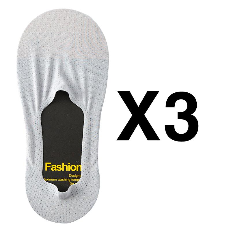 Silicone Anti-slip Invisible No Show Socks Summer Ultra-thin Breathable Sock Slippers Solid Color Ice Silk Low Cut Boat Socks