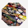 1pc Outdoor Umbrella with Demon Slayer Characters - Automatic Opening/Closing, Portable 3-Fold Design, 8-Rib Iron Frame - Perfect Gift for Fans,