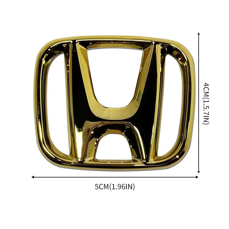 WDM2 50x40mm ABS Car Steering Wheel Cover Emblems Stickers for Honda Envix Odyssey City Jazz Fit CRV Civic Accord Insight Jade Vezel