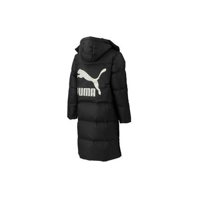 Puma Пуховик с капюшоном и большими карманами с логотипом сзади Куртки унисекс Черный 539572-01