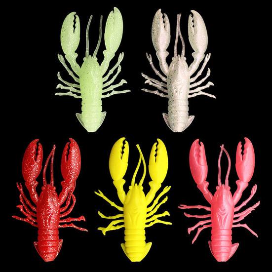 8 шт. Мягкие приманки Рыболовные приманки Реалистичный вид Яркий цвет Мини-размер Портативные Креветки Искусственные приманки