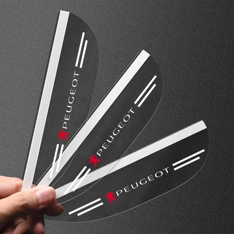2Pcs Car Rear View Mirror Sticker Rain Eyebrow Shield Sun Shade Cover For Peugeot 408 4008 308 3008 5008 508 106 208 301 407 108