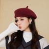 Осенне-зимний новый берет в корейском стиле, модная и универсальная женская шляпа, подчеркивающая маленький овал лица, милая и трендовая вязаная модная шляпа