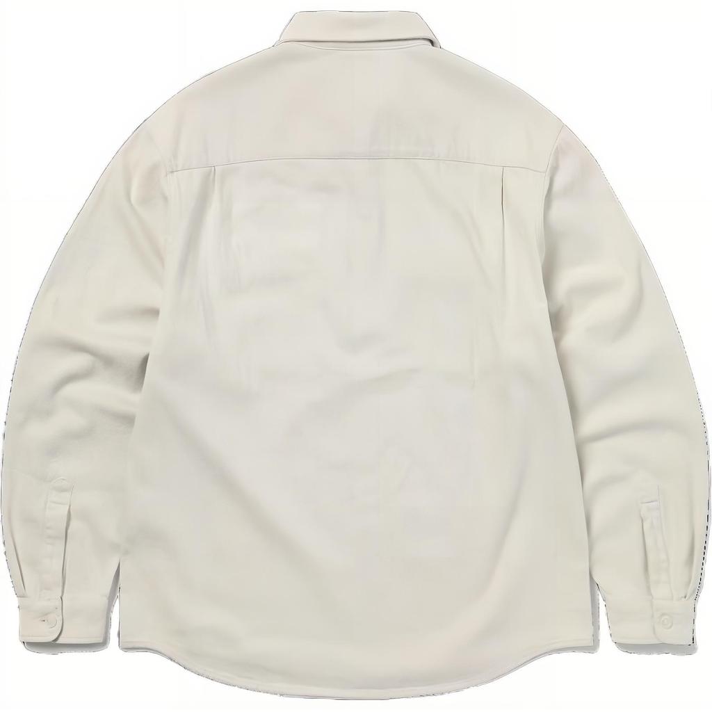 Thisisneverthat FW24 Half Zip Shirt With Front Pocket Unisex Shirts Ivory TN243WSHTL04IVR