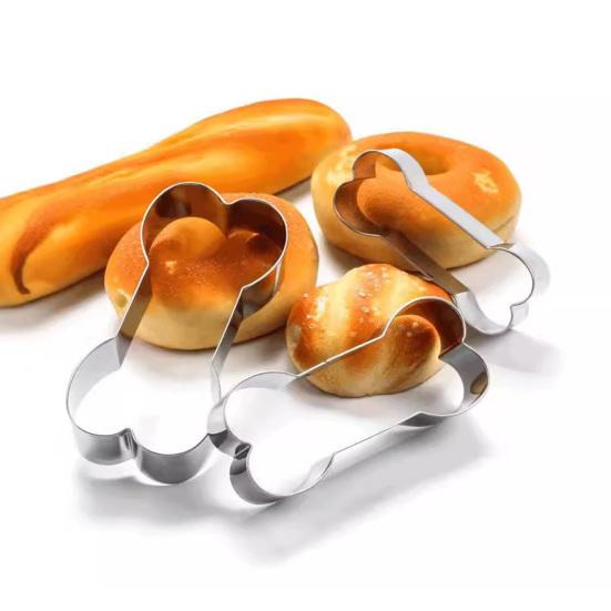 Набор формочек для печенья Yousheng Dog с верхом из ПВХ, формочки для печенья в виде собачьей кости и лапы, симпатичные формочки для печенья в виде животных, форма для лакомства для домашних животных