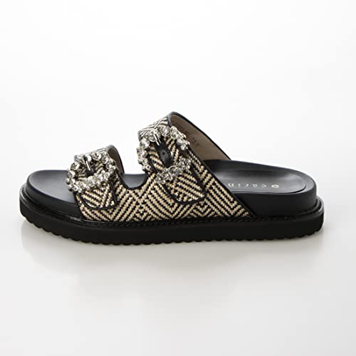 Carino CAAN34001 Women's Sandals, Black Pheasant, Size 25.0 cm