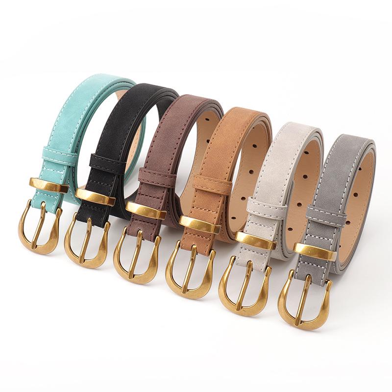 Retro Women's Suede-Look Belt: Stylish, Simple, Decorative, All-Match Accessory