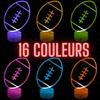 Lampe De Chevet 3D LED - Veilleuse Rugby - Multicolore - Tactile - Télécommande - Décoration Enfant