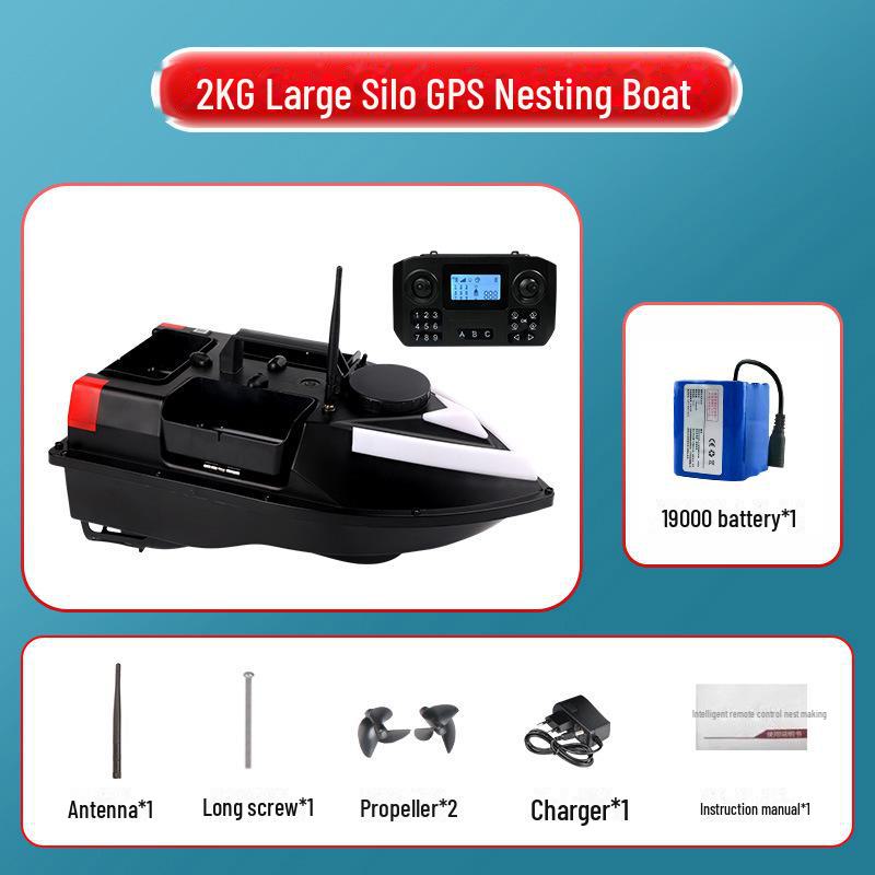 Умная рыболовная лодка с GPS: Дистанционное управление, автоматический возврат, подача наживки и крючка
