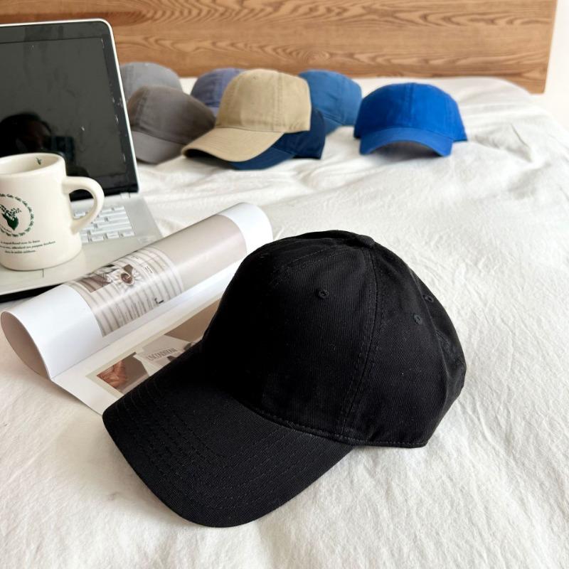Hat Female Simple Solid Color Casual Versatile Soft Top Baseball Cap Couple Baseball Cap Male Face Small Cap