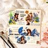 8-Sheet Retro Minimalist Sticker Book, Classic Solid Color & Simple Line Designs, Self-Adhesive for Journal DIY & Scrapbook Deco