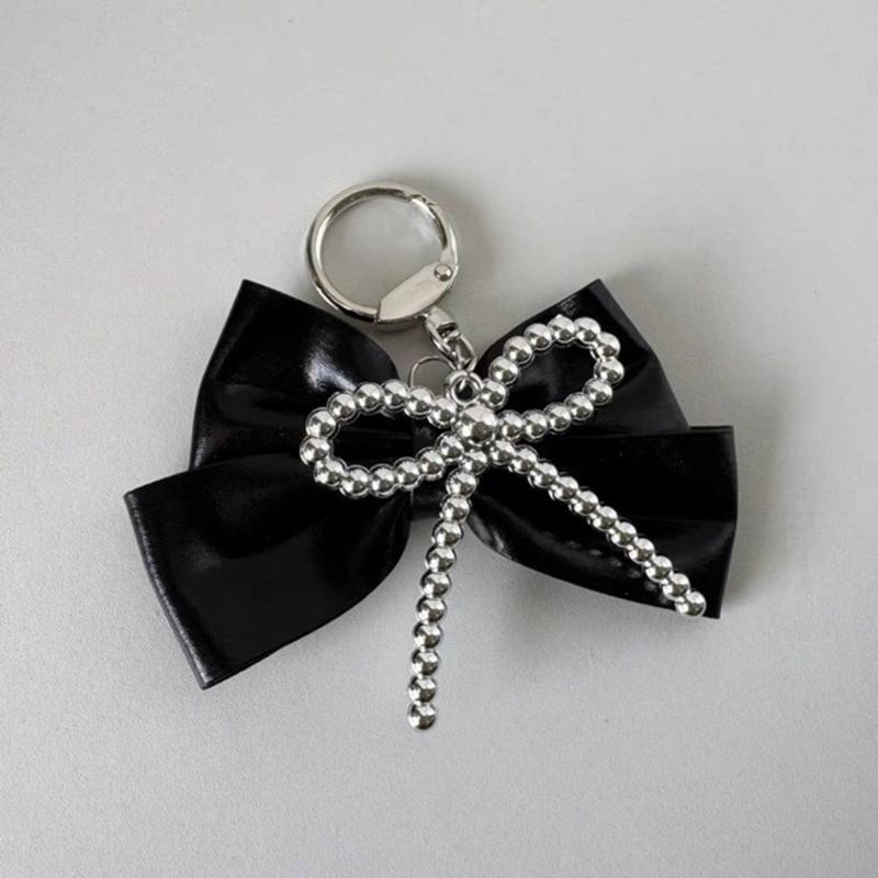 Elegant Keychain Pendant Accessory Portable Bowknot Phone Pendant Keychain Bag Decoration for Women and Girls