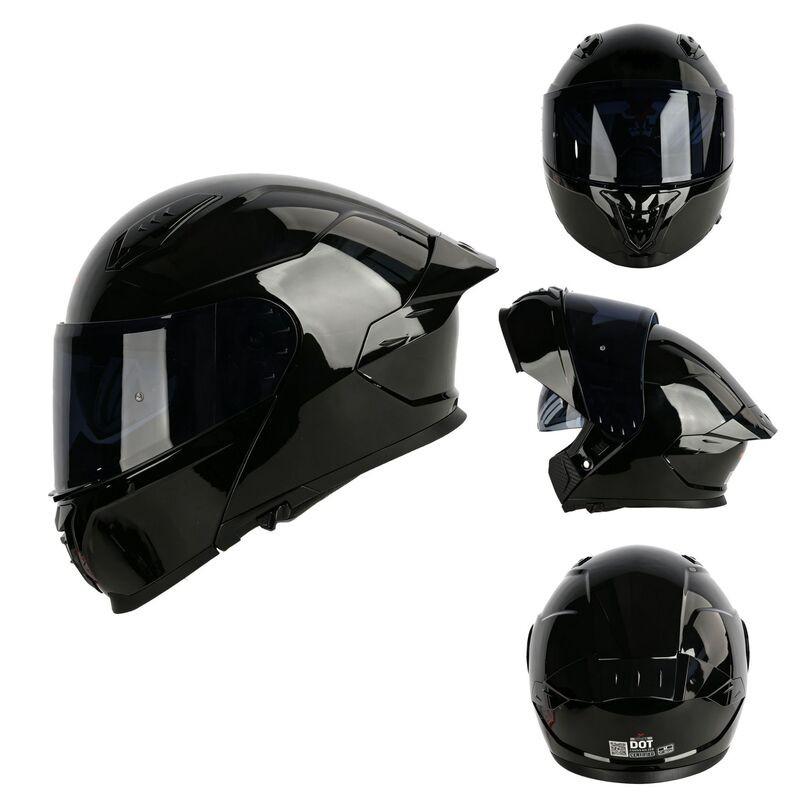 Full Face Motorcycle Helmet With Flip-Up Visor DOT Certified Men Women All Season Electric Scooter Riding