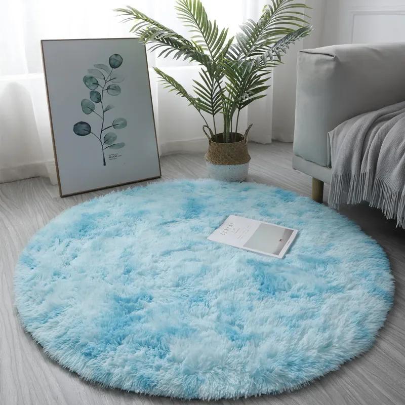 Ultra Soft Plush Round Rug Fluffy White Carpet For Living Room Bedroom Kids Room Home Decor