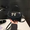 High-end Fashionable Small Bag for Women's New Popular Versatile Crossbody Bag Bow Trendy Mini Square Bag