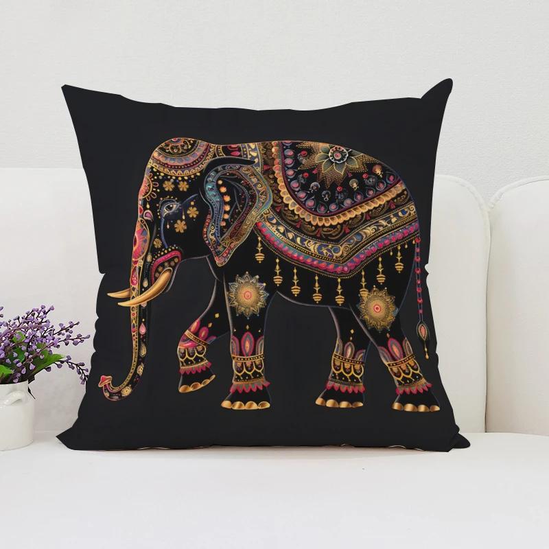 Слоны Скандинавский Стиль Домашнее Украшение Наволочки 45x45 Чехлы для Подушек для Подушки Декоративная Наволочка 40x40 Наволочки для Подушек