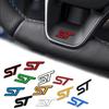 Car Styling ST for Steering Wheel  Car Fender Side Trunk Nameplate Decal Emblem Badge Sticker