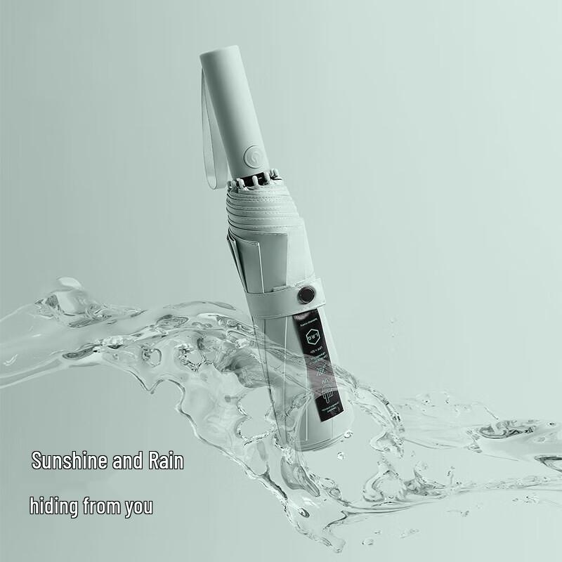 MAYDU 10-Rib Automatic UV Protection Sun/Rain Umbrella