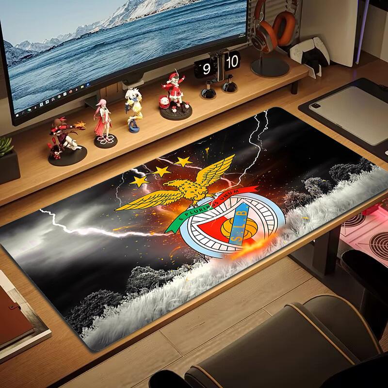 SL Benfica Print  Cushion Non-slip Laptop Tablet Big Mousepad XXL Mat Mini PC Playmat With Lock edge
