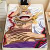 Фланелевое одеяло с принтом персонажей One Piece, Высококачественное, Удобное для всех сезонов, Декор для дома, Тепло и уют, Идеально для рождественских подарков