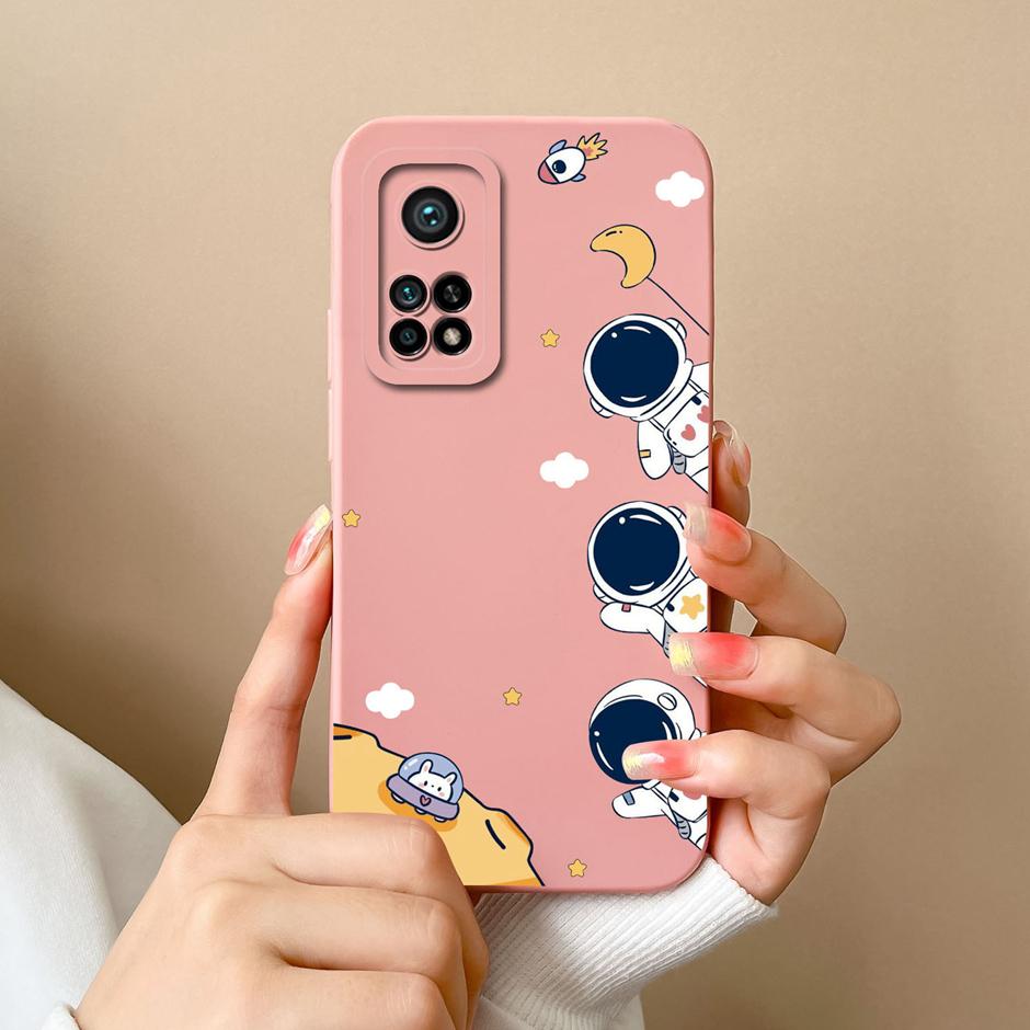 For Xiaomi Mi 10T Pro 5G Case Matte Silicone Shell For Xiaomi10T Pro 5G Sweet Girls Butterfly Cartoon New Design Fashion Funda