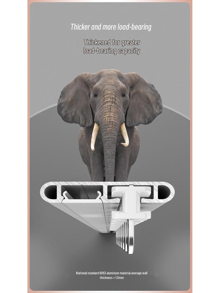 Карниз для раздвижного эркерного окна с открыванием внутрь - Без сверления, Формованный, Раздвижной с крючками