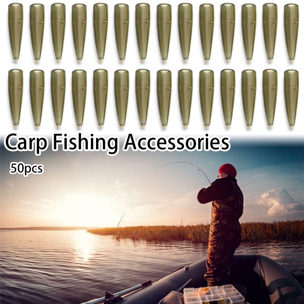 Rubber Anti Tangle Sleeve Tail Rubber Cone Fishing Accessories Connect with Fishing Hook Micro Carp
