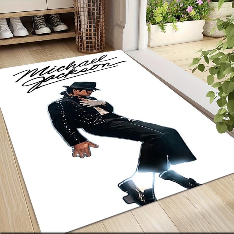 Michael Jackson Dance Pose Carpet Rug Soft Washable Antislip Home Living Room Sofa Mats Personalized Christmas Rug