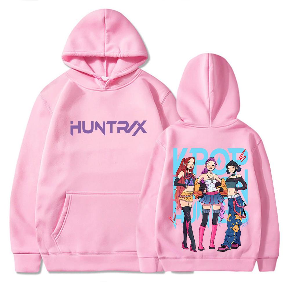 Худи K-pop Охотники на демонов Унисекс С длинным рукавом Повседневные толстовки Топы Мужская Женская Толстовка Подарок для фанатов