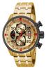 Invicta Aviator 17205 Gold Quartz Men’s Watch 48mm