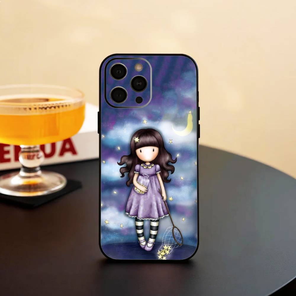 L-Lovely S-Santoro G-Gorjuss Series Phone Case Silicone Soft For IPhone 17 16 15 14 13 12 11 X XR Plus Pro Max Plus