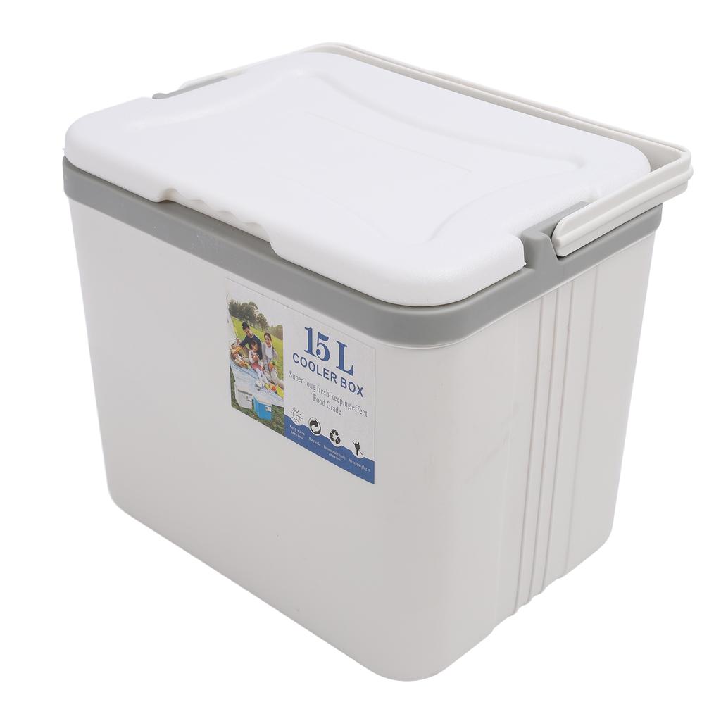 15L Insulated Portable Cooler Professional Lasting Cooling Insulation Hard Cooler Box for Outdoor Picnic Fishing Commercial Stall