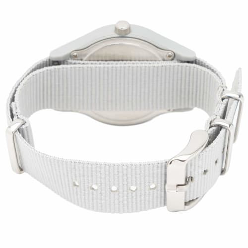 Cue and Cue Watch Analog Solar Waterproof Nylon Strap Black Dial H062-005 Men's Gray