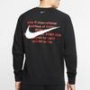 Nike Толстовка с круглым вырезом и вышивкой Swoosh, мужские топы, черный CJ4872-010