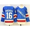 Rangers Hockey Jersey 2026 Vintage Style Embroidered Ice Practice Uniform Men