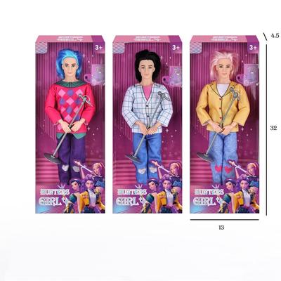 С аксессуарами для музыкальных инструментов K-POP Труппа Девушек-Охотниц на Демонов - Труппа Шака Бой 11,5-дюймовая кукла с 11 шарнирами