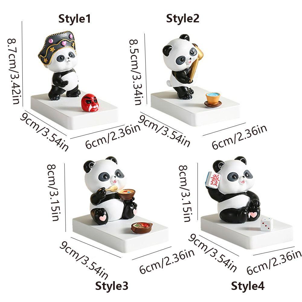 Фигурки панды Подставка для телефона в виде панды Смоляной кронштейн для мобильного телефона Культура Сычуани