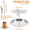 Al Pastor Skewer Stainless Steel Vertical Skewer with Tray Roasted Chicken Fork 2 in 1 Vertical Spit Stand Barbecue Grill Skewer
