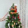 Пряничный человечек Верхушка на елку Набитые верхушки для рождественской елки Креативный держатель для винной бутылки Декоративный для дома Праздничной вечеринки